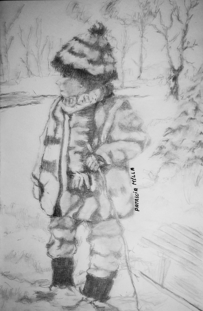 690x1056 real handmade drawing little boy kid child kids - Handmade Drawing