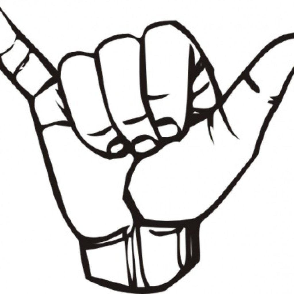 1024x1024 Handprint Outline Cross Clipart House Clipart Online Download - Handprint Drawing