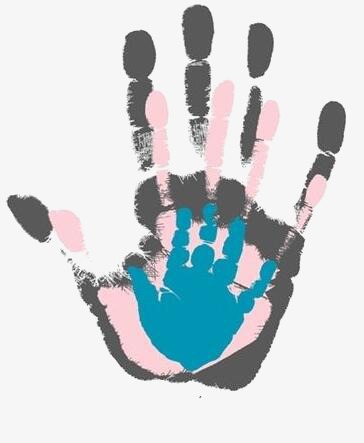 364x443 palm, hand painted, drawing hand, handprint png image and clipart - Handprint Drawing