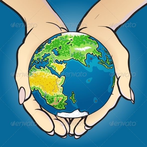 590x590 Hands Giving And Holding Globe Vintage Vectors Graphics Globe - Hands Holding The World Drawing