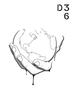 236x330 Drawings In Drawings, Earth Drawings - Hands Holding The World Drawing