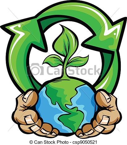 410x470 Cartoon Vector Image Of A Hands Holding Planet Earth With A Green - Hands Holding The World Drawing