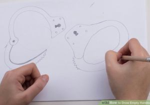 300x210 Drawing Of Hands In Handcuffs How To Draw Empty Handcuffs - Hands In Handcuffs Drawing
