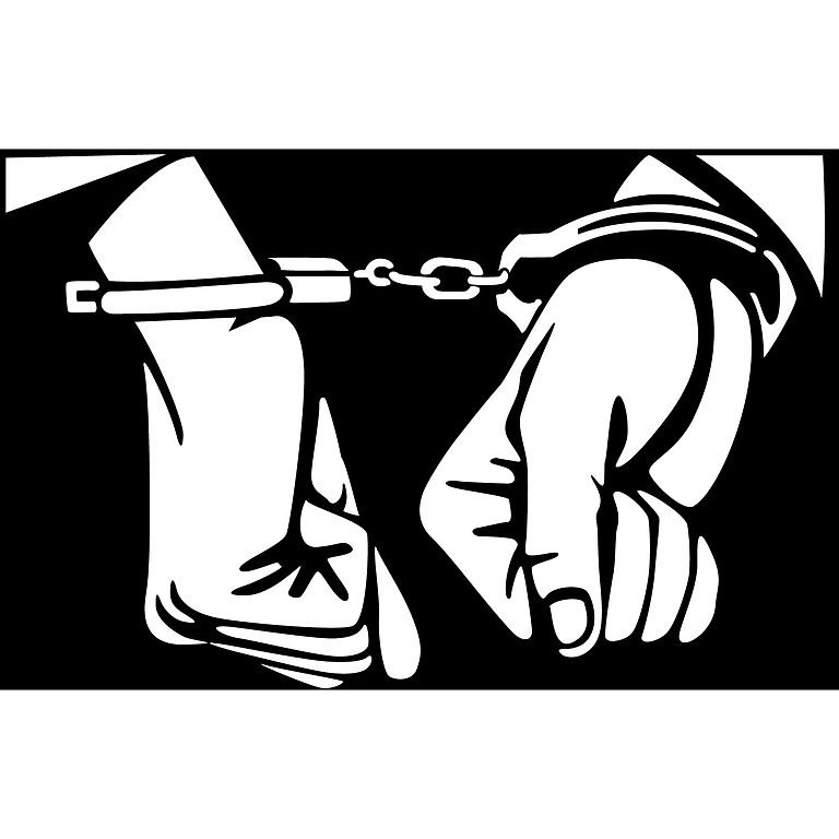 768x768 Filehandcuffed Hands - Hands In Handcuffs Drawing
