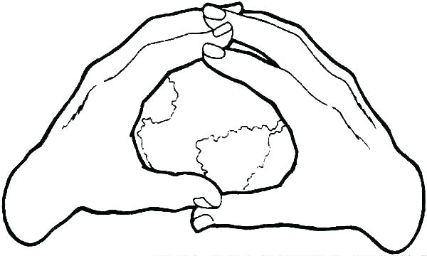 600x360 Coloring Pages For Kids Online - Hands In Handcuffs Drawing