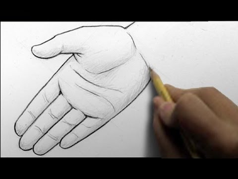 480x360 How To Draw Hands, Ways - Hands Open Drawing
