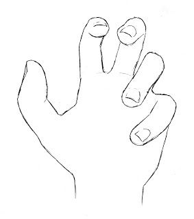 283x320 How To Draw A Hand - Hands Open Drawing
