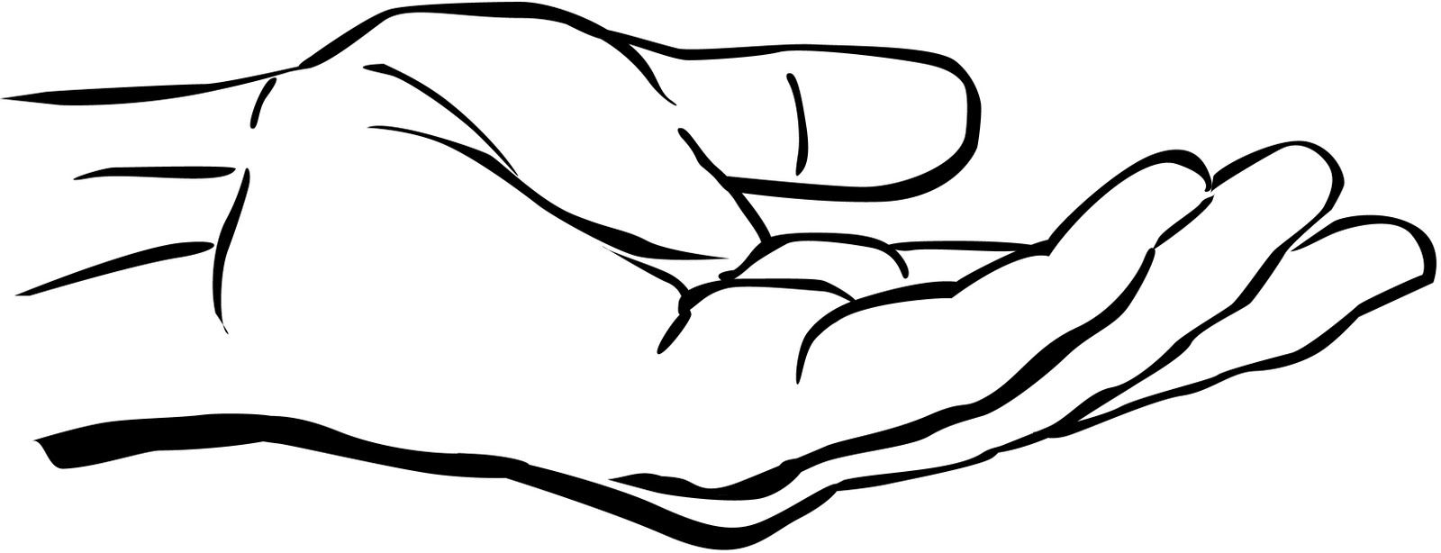 1600x614 Art In How To Draw Hands, Drawings - Hands Open Drawing