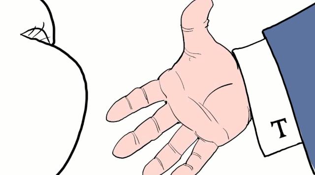 640x357 Varvel How To Draw Trump's Open Hand - Hands Open Drawing