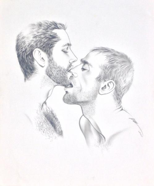 498x600 Blue Beard - Handsome Man Drawing