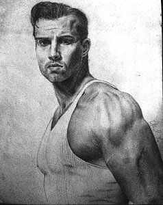 238x300 Handsome Men Drawings - Handsome Man Drawing