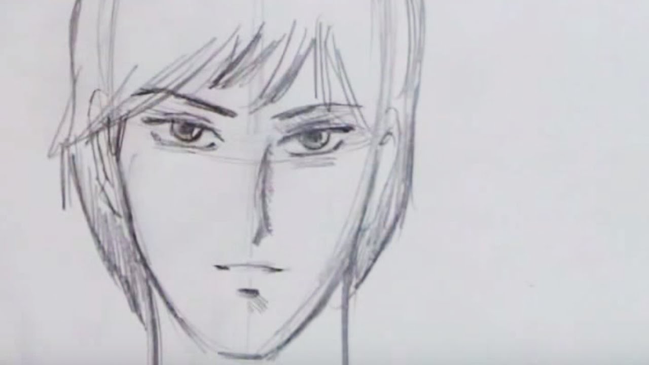 1280x720 How To Draw A Handsome Manga Guy - Handsome Man Drawing