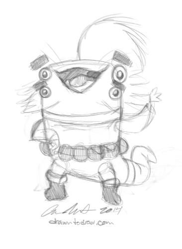 366x500 handyman drawn to draw - Handyman Drawing