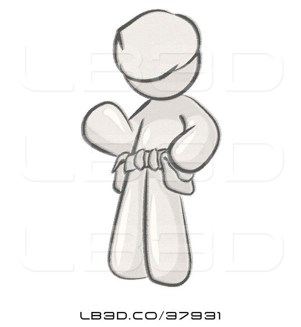 600x652 illustration of cartoon sketched design mascot construction worker - Handyman Drawing