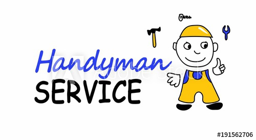 500x273 illustration for handyman concept advertising and business card - Handyman Drawing