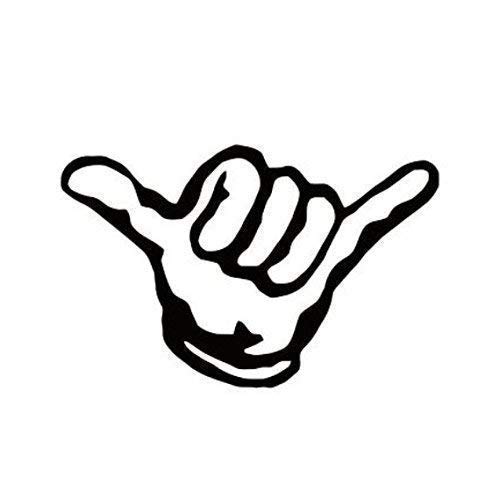 500x483 hang loose shaka aloha surf hand sign decal - Hang Loose Drawing