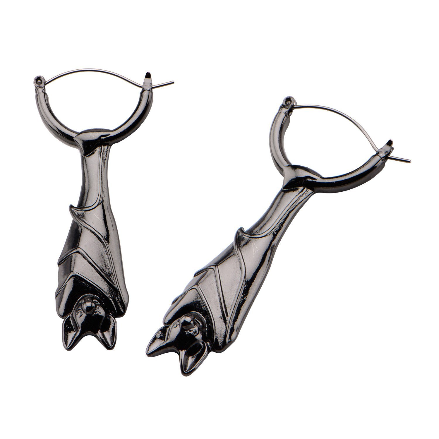 1500x1500 hanging bat tunnel hoop earrings tulsa body jewelry - Hanging Bat Drawing