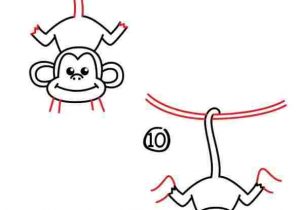300x210 Hanging Monkey Drawing Easy - Hanging Monkey Drawing
