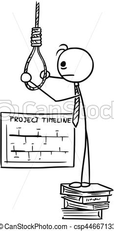 233x470 Cartoon Of Man Preparing The Rope For Hanging Cartoon Vector - Hanging Rope Drawing