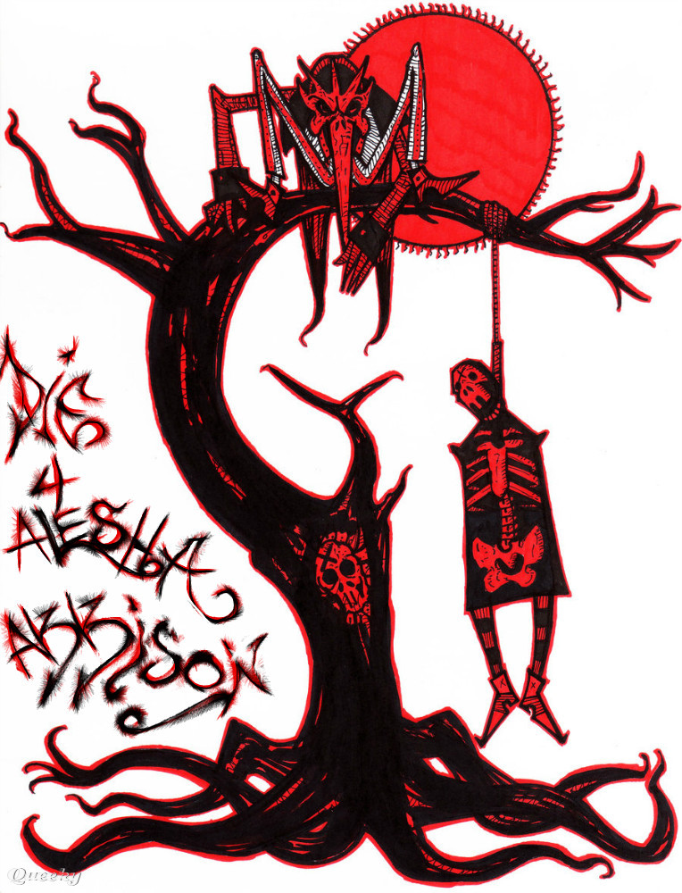 764x1000 Hanging Tree A Creepy Speedpaint Drawing - Hanging Tree Drawing