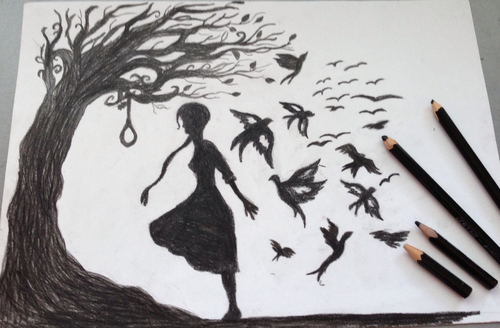 500x328 if we met up - Hanging Tree Drawing