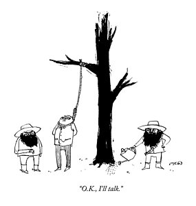 285x300 A Man Wearing A Noose Tied To A Tree Speaks Drawing - Hanging Tree Drawing