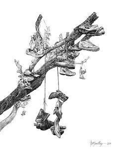 236x300 Hanging Tree Drawings Fine Art America - Hanging Tree Drawing