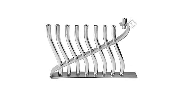 600x350 yair emanuel hanukkah menorah in silver yair emanuel - Hanukkah Menorah Drawing