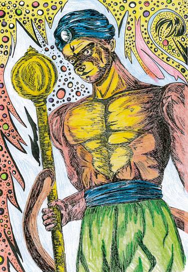 375x543 hanuman drawing - Hanuman Drawing