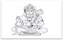 250x160 how to draw hanuman drawing step - Hanuman Drawing