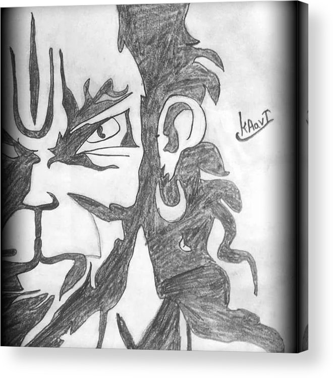 660x750 lord hanuman acrylic print - Hanuman Drawing