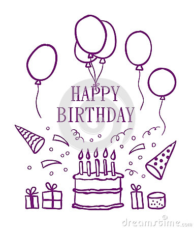 382x450 Happy Birthday Cool Designs - Happy Birthday Drawing Designs