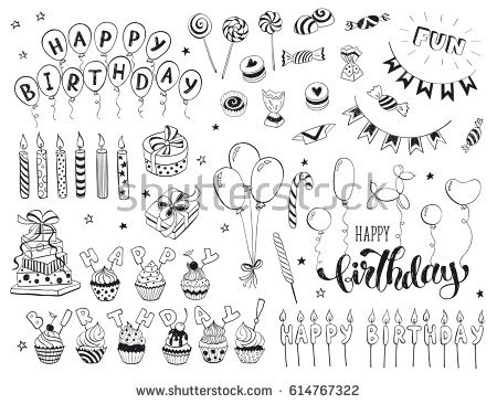 450x366 happy birthday drawing designs happy holidays! - Happy Birthday Drawing Designs