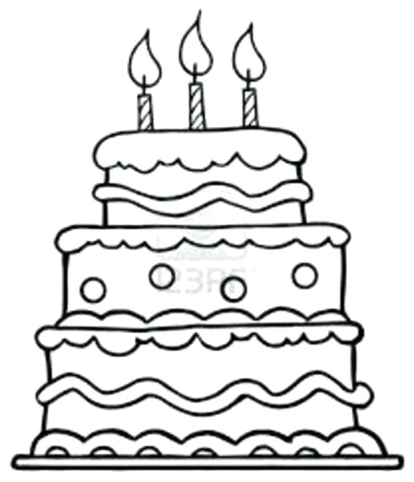600x698 Drawing Design Ideas - Happy Birthday Drawing Designs