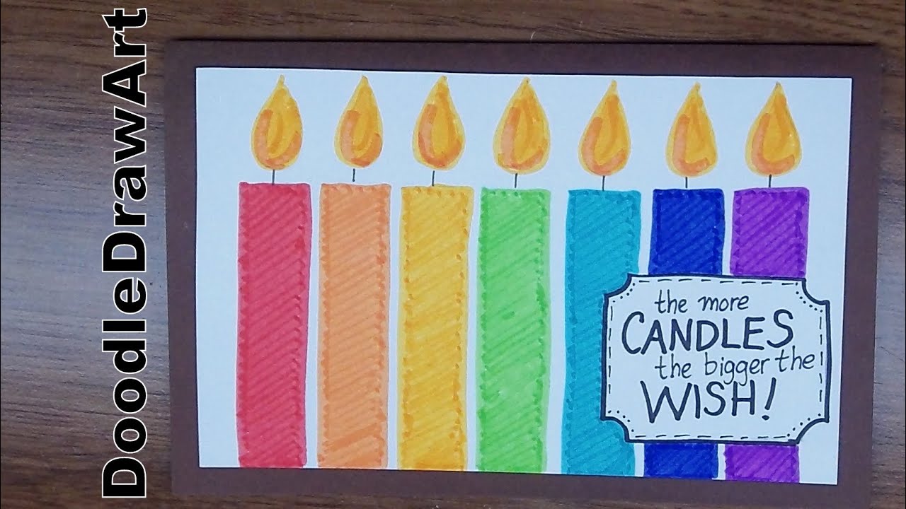 1280x720 Drawing How To Make A Birthday Card - Happy Birthday Drawing Ideas