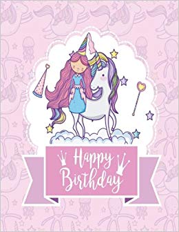 260x336 happy birthday cute unicorn princess birthday gift sketchbook - Happy Birthday Drawing Pictures