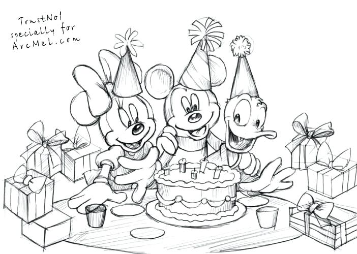 702x500 birthday drawings birthday gift - Happy Birthday Drawing Pictures