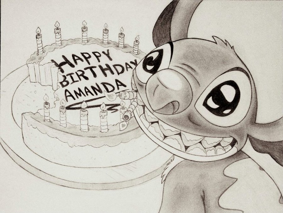 900x678 happy birthday wishes sketches - Happy Birthday Drawing Pictures