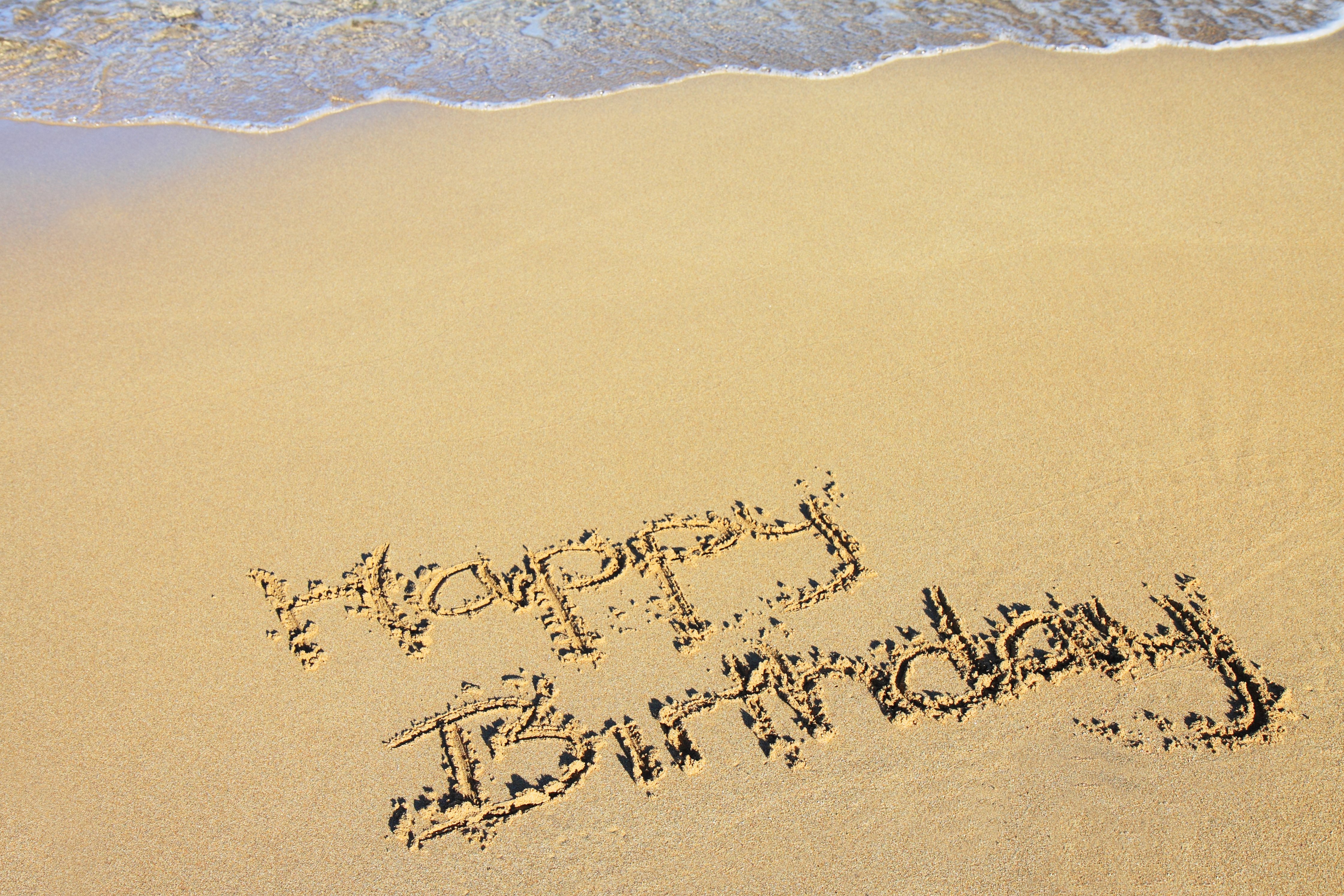 4482x2988 free images beach, sea, coast, water, nature, sand, ocean - Happy Birthday Drawing Text