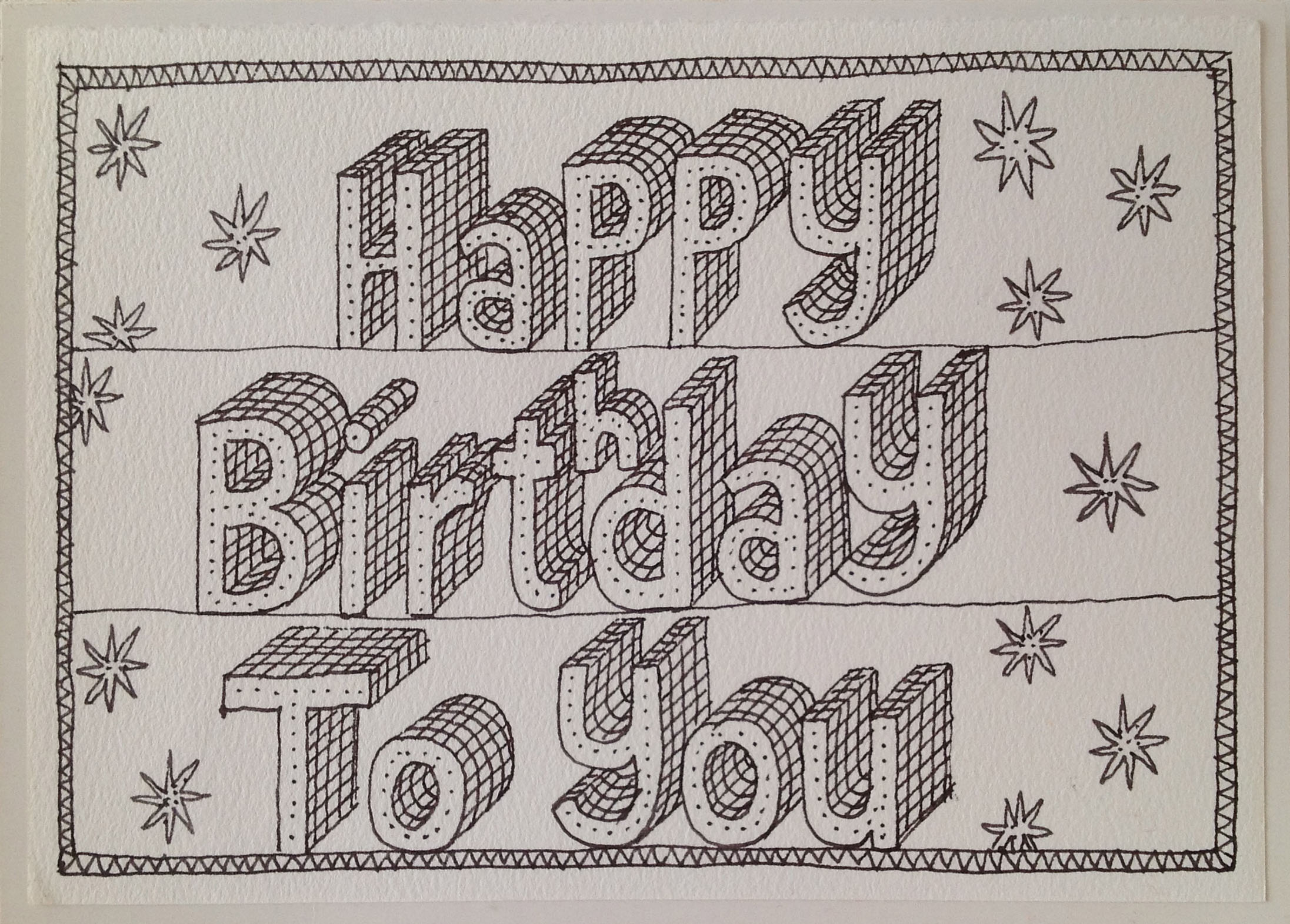 2193x1572 Happy Birthday Card Vilas Ed Silverton - Happy Birthday Drawings For Card