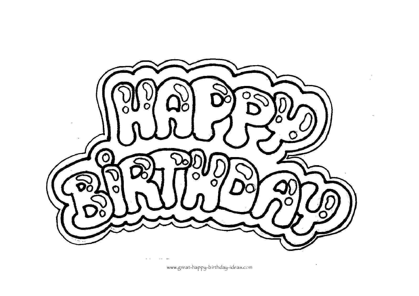 Happy Birthday Line Drawing At Explore Collection Of Happy Birthday Line