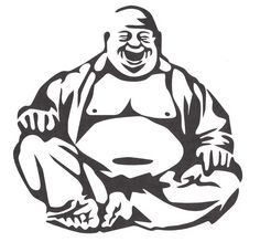 Happy Buddha Drawing