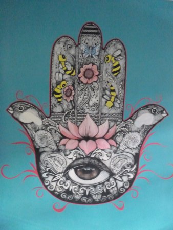 338x450 Malibu Kathmandu Yogya Bali Wah - Happy Buddha Drawing
