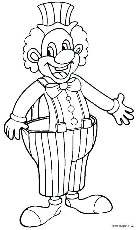 480x799 Clowns Coloring Pages Happy Clown Killer Sheets - Happy Clown Drawing