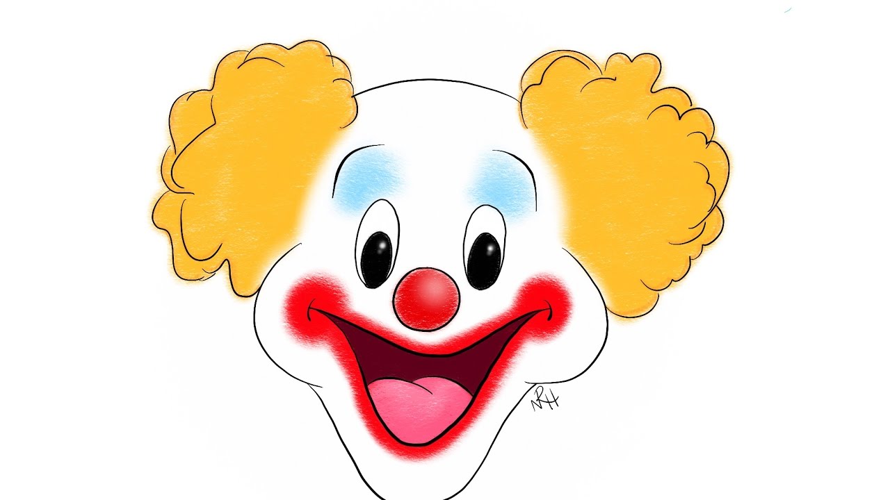 1280x720 Happy Clown - Happy Clown Drawing