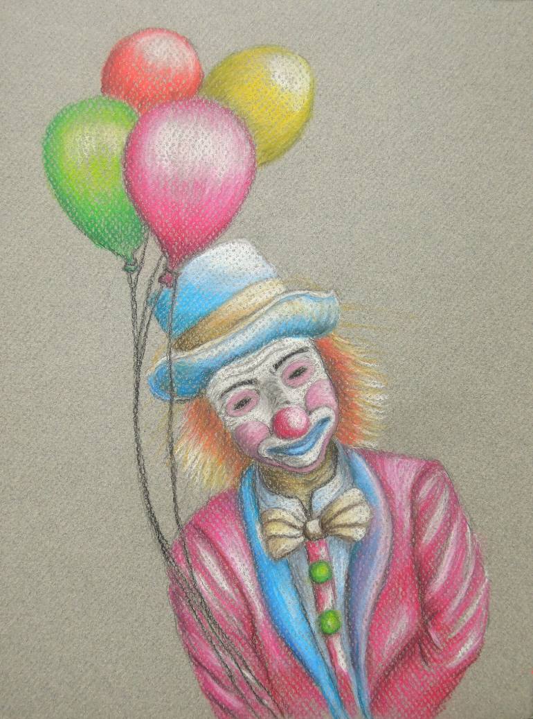 770x1037 Happy Clown Drawing - Happy Clown Drawing