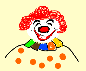 300x250 Happy Clown Drawing - Happy Clown Drawing