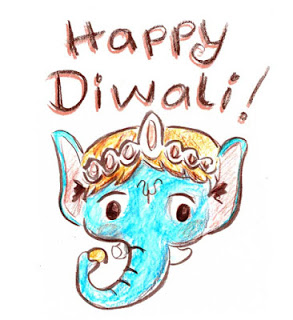 293x320 diwali posters for schools, clean and green safe diwali images - Happy Diwali Drawing