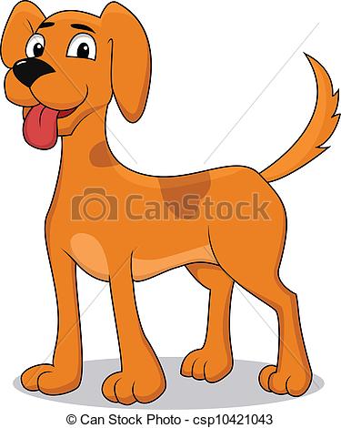 375x470 Happy Dog Cartoon - Happy Dog Drawing