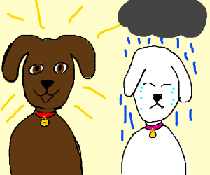 300x250 Happy Dog Is Now Sad Dog Drawing - Happy Dog Drawing